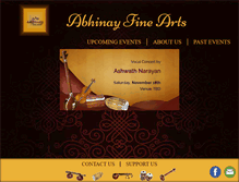 Tablet Screenshot of abhinayfinearts.org